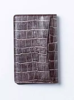 Маленький кожаный кошелек "Оксфорд" Alexander Pace, коричневый