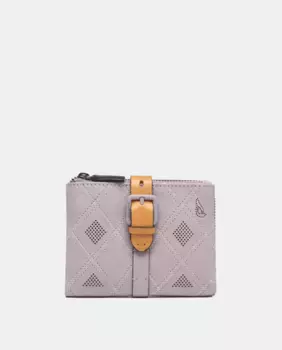 Маленький кожаный кошелек с высечкой Abbacino, сиреневый