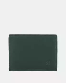 Маленький кожаный мужской кошелек с зажимом для денег Dudu, зеленый