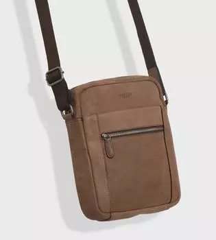 Маленький кожаный посыльный Russell OSPREY LONDON, коричневый