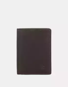 Маленький мужской кожаный кошелек для карт Dudu, темно-коричневый
