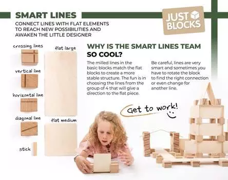Маленький набор Just Blocks Smart Lines Inna marka