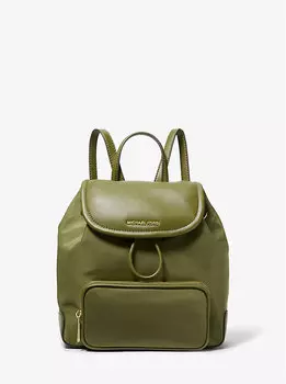 Маленький нейлоновый рюкзак Cara Michael Kors, зеленый