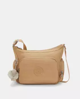 Маленький плечевой ремень (с регулируемой ручкой) Kipling, бежевый