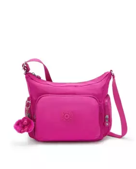 Маленький плечевой ремень (с регулируемой ручкой) Kipling, фуксия