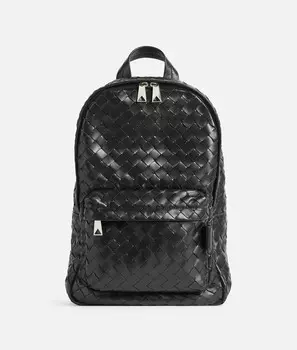 Маленький рюкзак Intrecciato Bottega Veneta, черный