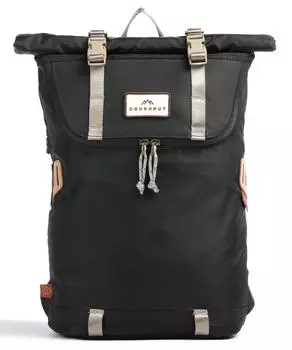 Маленький рюкзак Jungle Christopher Rolltop, 13 дюймов из переработанного нейлона Doughnut, черный