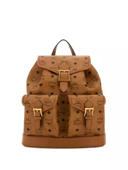 Маленький рюкзак с монограммой Aren MCM, коричневый