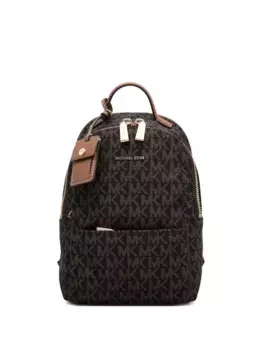 Маленький рюкзак с монограммой MICHAEL KORS, коричневый