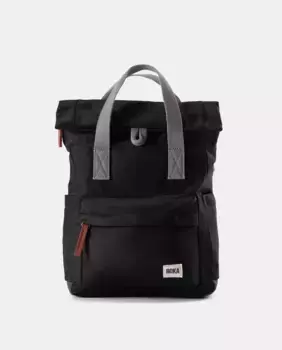 Маленький рюкзак унисекс Canfield B из переработанного нейлона, черный, водоотталкивающий Roka