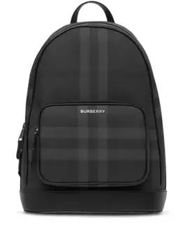 Маленький рюкзак в клетку BURBERRY, серый