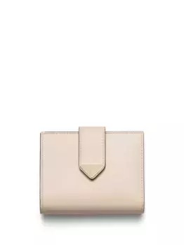Маленький складной кошелек Prada, нейтральный