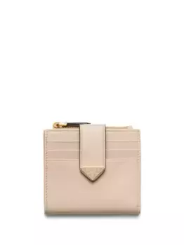 Маленький складной кошелек Prada, нейтральный