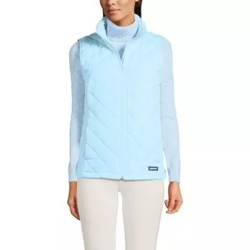 Маленький утепленный жилет Lands' End, цвет subtle blue