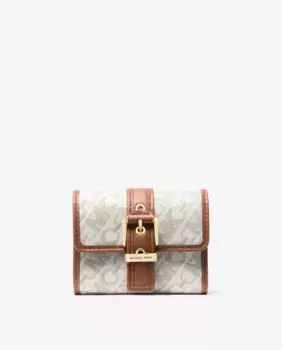Маленький женский кошелек Colby с логотипами Michael Michael Kors, цвет Nude
