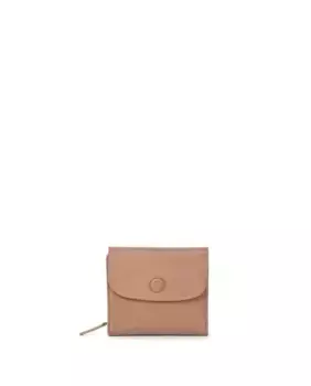 Маленький женский кошелек из мытой кожи THB с магнитом The Bagging Co, цвет Topo