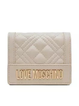 Маленький женский кошелек JC5601PP1MLA0110 Love Moschino, бежевый