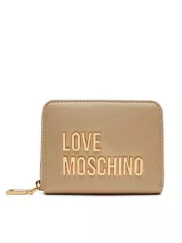 Маленький женский кошелек JC5613PP1MKD196A Love Moschino, золотой