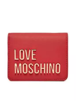 Маленький женский кошелек Love Moschino, красный