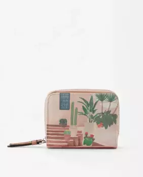 Маленький женский кошелек на молнии с пейзажным принтом Parfois, мультиколор