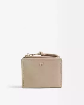 Маленький женский кошелек с застежкой-молнией, однотонный Parfois, бежевый