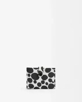 Маленький женский кошелек с застежкой на пуговицы и принтом в горошек Parfois, многоцветный
