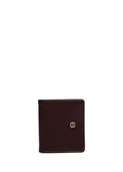 Маленький женский кожаный кошелек бордово-красного цвета Beymen