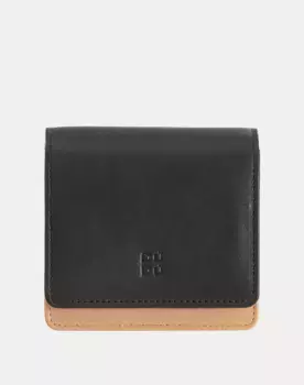 Маленький женский кожаный кошелек для карт Dudu, черный