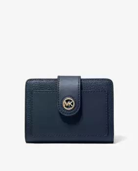 Маленький женский кожаный кошелек Michael Michael Kors, темно-синий