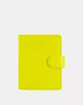 Маленький женский кожаный кошелек с внешней застежкой и портмоне для монет Dudu, желтый