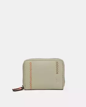 Маленький женский кожаный кошелек зеленого цвета Abbacino, зеленый