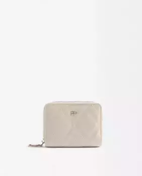 Маленький женский мягкий бумажник с простой застежкой-молнией Parfois, белый