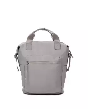 Маленький женский рюкзак с передним карманом Kcb, светло-серый