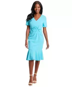 Маленькое платье-футляр Twisted Sheath London Times, синий