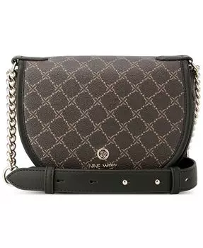 Маленькое седло Delaine Crossbody Nine West, коричневый