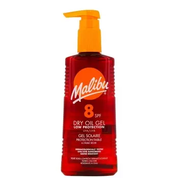 Malibu, Dry Oil Gel SPF8, бронзирующий гель для загара, 200 мл