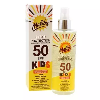 Malibu Kids Прозрачный защитный спрей SPF 50 250 мл