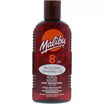 Malibu Солнцезащитное масло для быстрого загара SPF 8 с низкой степенью защиты 200 мл
