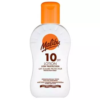 Malibu, Защитный лосьон SPF10, водостойкий бальзам, 100 мл