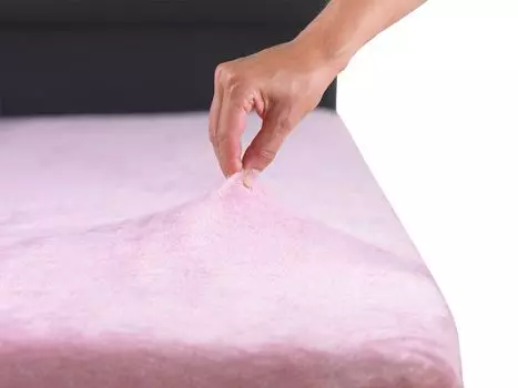 MALIKA Premium теплая простыня, кашемировая простыня, флисовая простыня из джерси, цвет: старый розовый, размер: 180-200 x 200 см