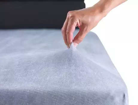 MALIKA Premium теплая простыня, кашемировая простыня, флисовая простыня из джерси, цвет: серебро, размер: 90-100 x 200 см