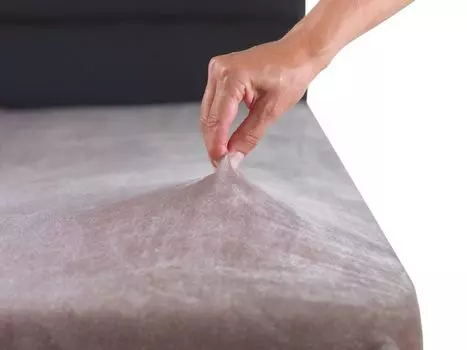 MALIKA Premium теплая простыня кашемировая простыня на подкладке из флиса, цвет: серо-коричневый, размер: комплект из 2 шт. 90-100 x 200 см