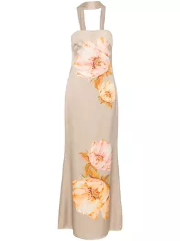 MALINA платье макси Zelda, нейтральный