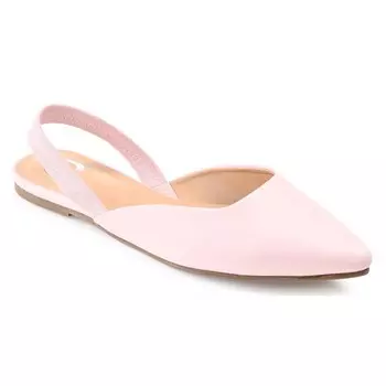 Mallorca с острым носком на плоской подошве Journee, розовый