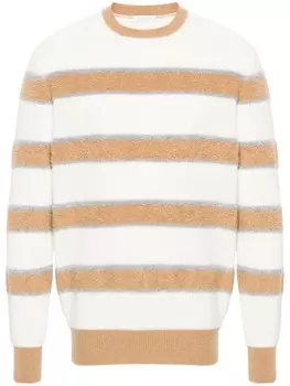 Malo полосатый свитер, белый