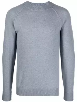 Malo шерстяной джемпер с круглым вырезом, синий