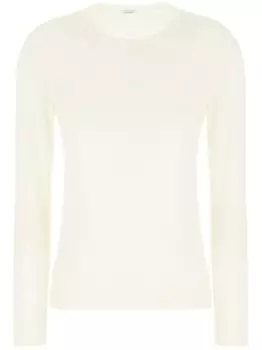 Мало свитер тонкой вязки Malo, белый