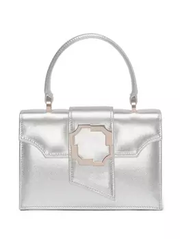Malone Souliers мини-сумка из кожи Одри, серебристый