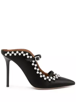 Malone Souliers мюли Gala 100 с кристаллами, черный