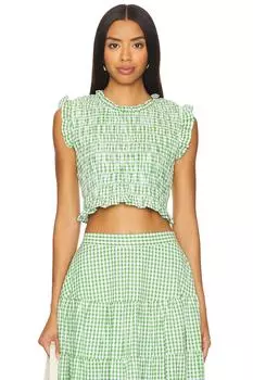 Мэлоун топ Sundress, зеленый